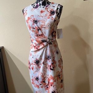 Floral Calf Length Sunday Dress